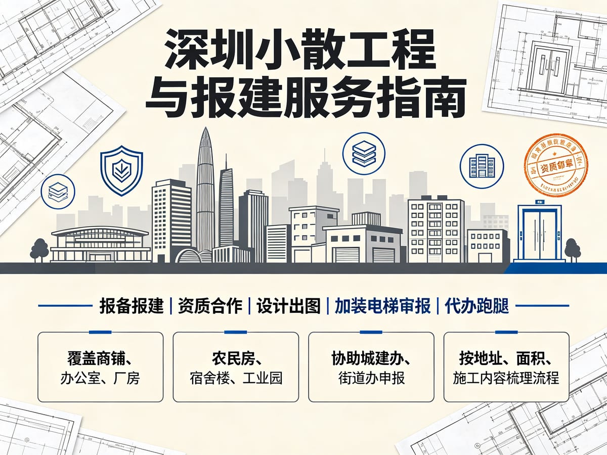 深圳建设施工资质挂靠服务：农民房、厂房改造与工程报备怎么衔接