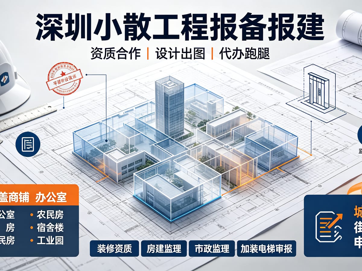 小散工程报备材料清单：主体、项目和施工资料怎么分组