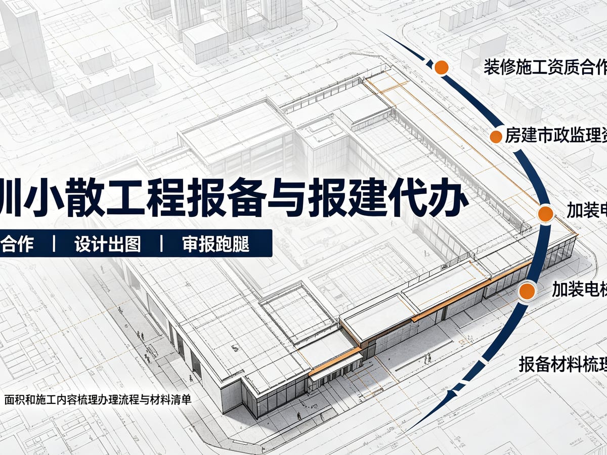 商铺装修社区报备代办材料清单：合同、方案与施工单位信息