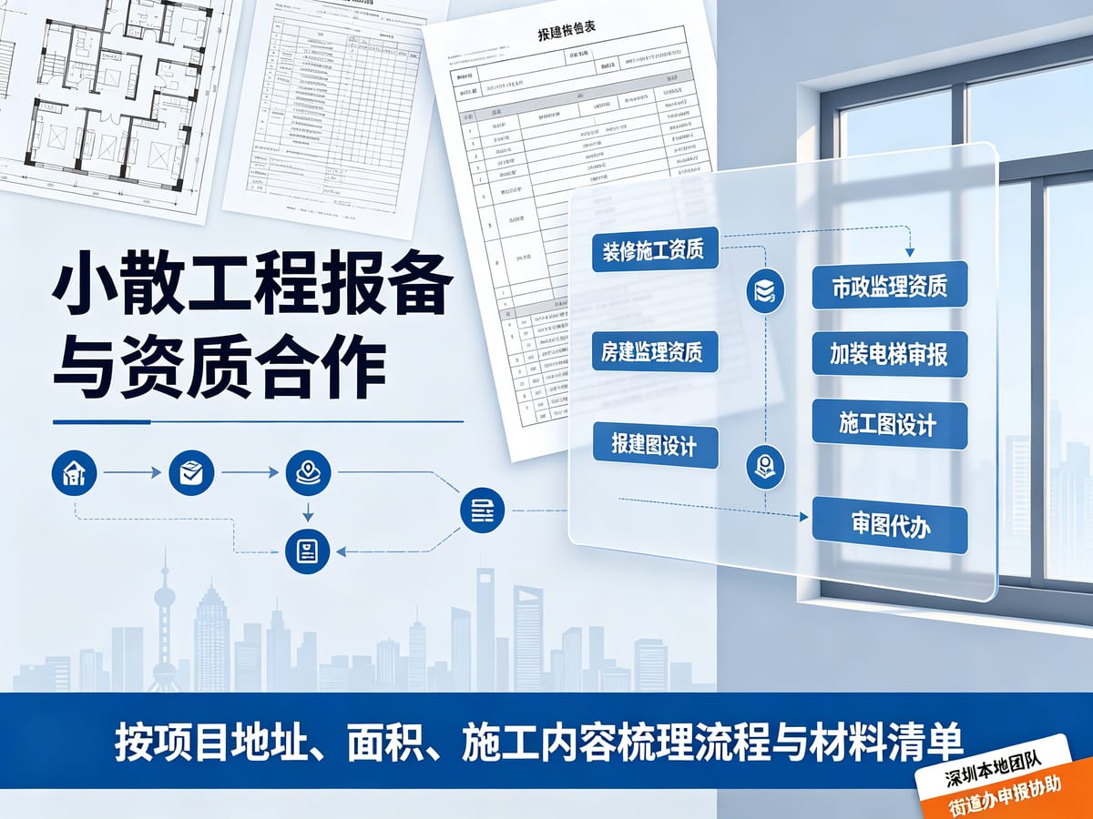 南山区招商城建办小散工程安装电梯报批方案对比